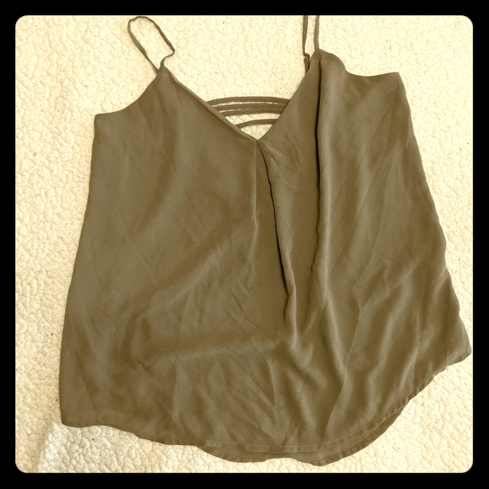 Flowy Olive green tank top